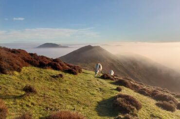 The stunning Shropshire hills bathed in sunshine