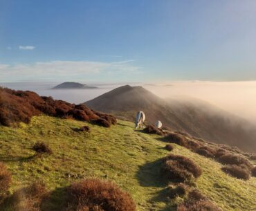 The stunning Shropshire hills bathed in sunshine