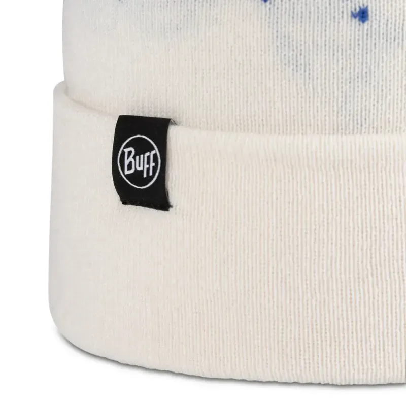 Buff Knitted Beanie in Tatik Whisper-1