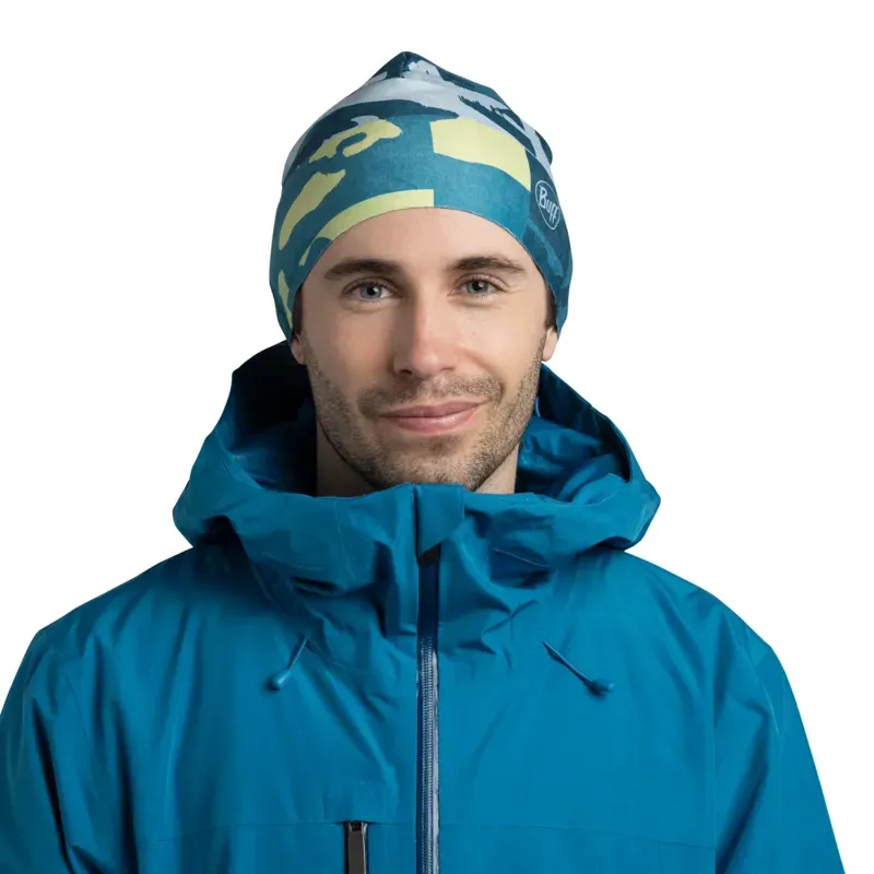 Buff ThermoNet Beanie in Ainter Teal-2