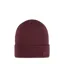 Buff Merino Heavyweight Beanie in Solid Garnet