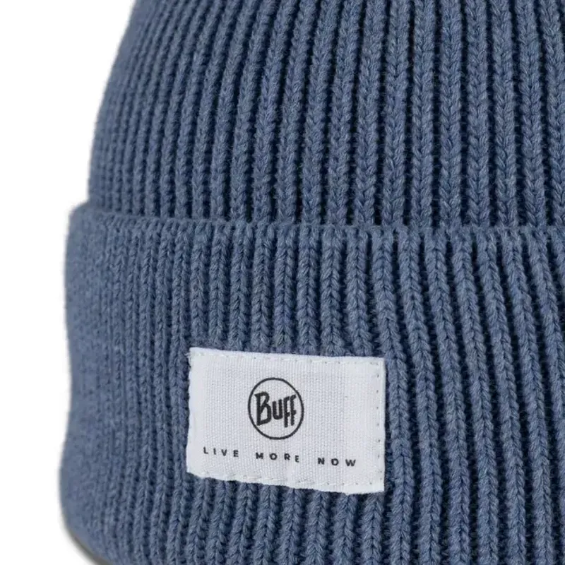 Buff Knitted Beanie in Drisk Water-1