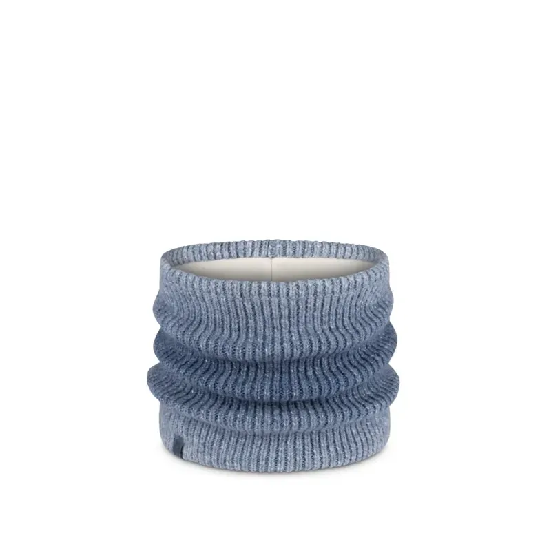 Buff Knitted and Polar Neck Warmer in Marin Palace Blue