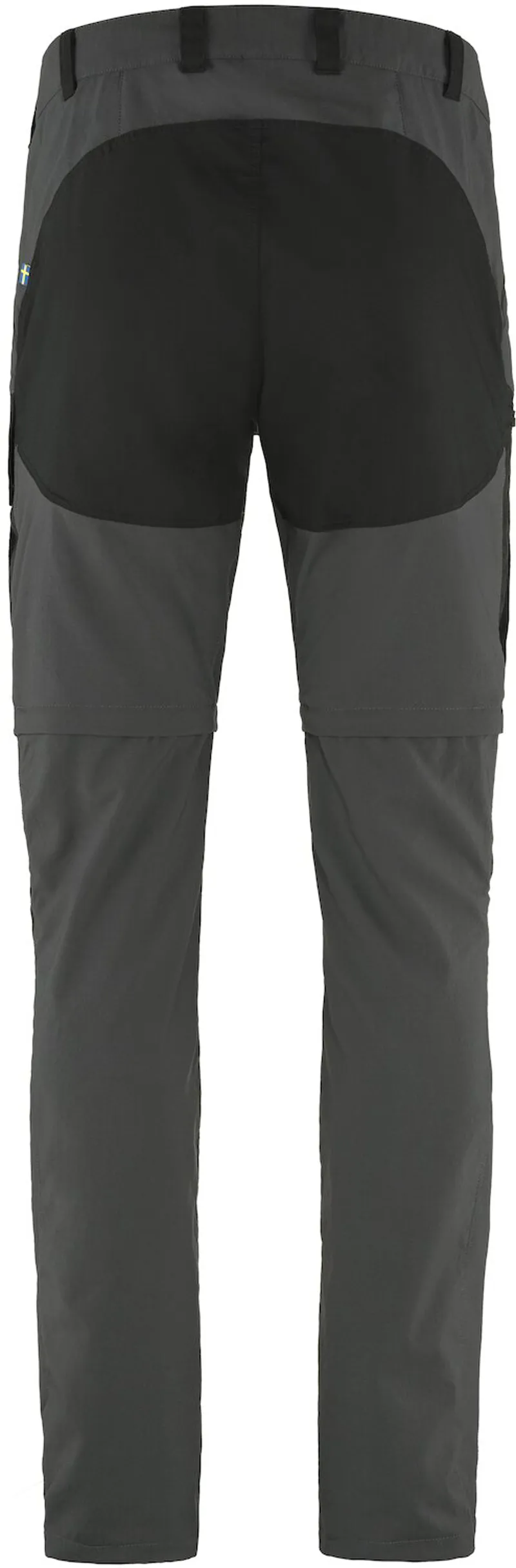 Fjallraven Abisko Midsummer Zip Off Trousers in Dark Grey-Black-1