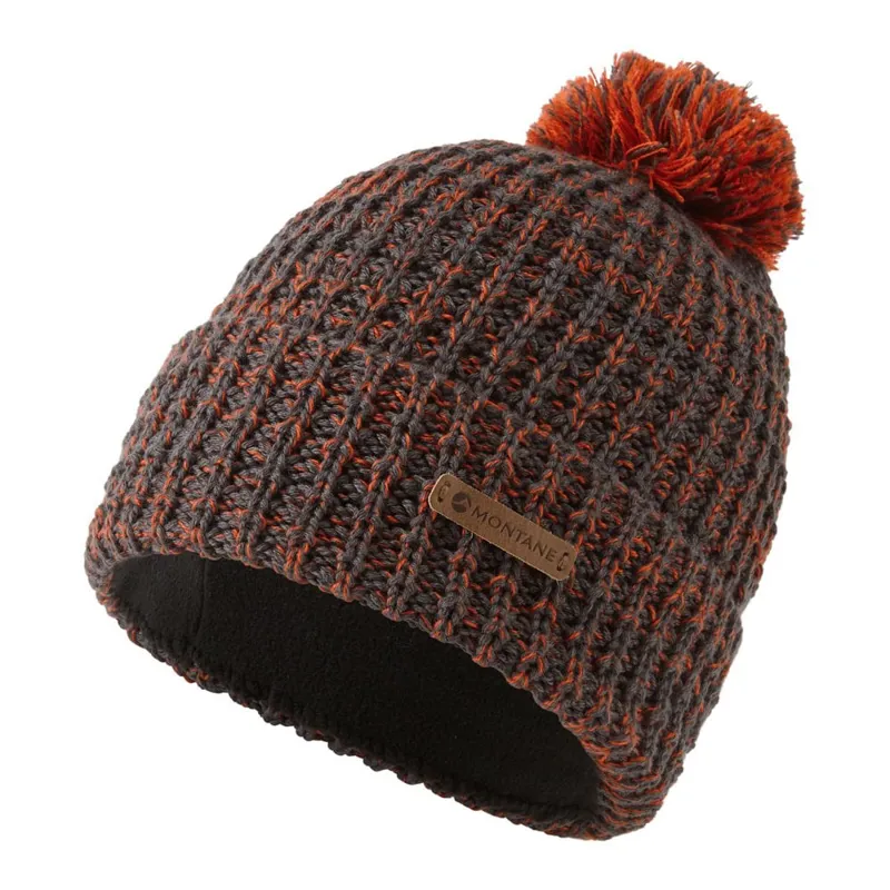 Montane Top Out Bobble Beanie Hat in Firefly Orange