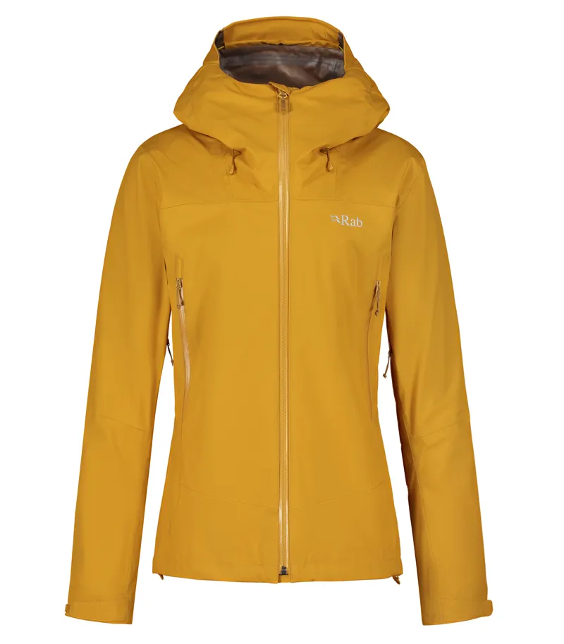 Rab Arc Eco Womens Waterproof Jacket in Dark Butternut 