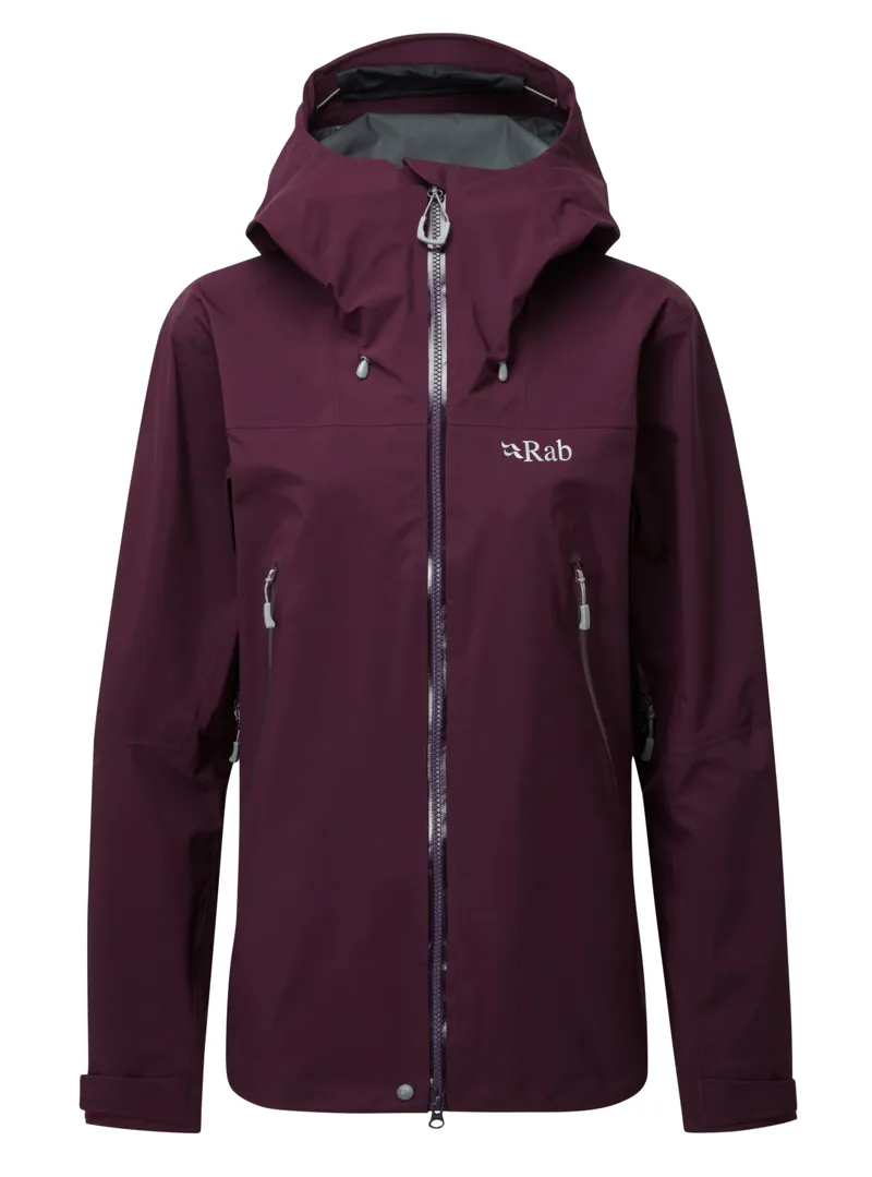Rab Kangri GTX Womens Waterproof Jacket in Eggplant