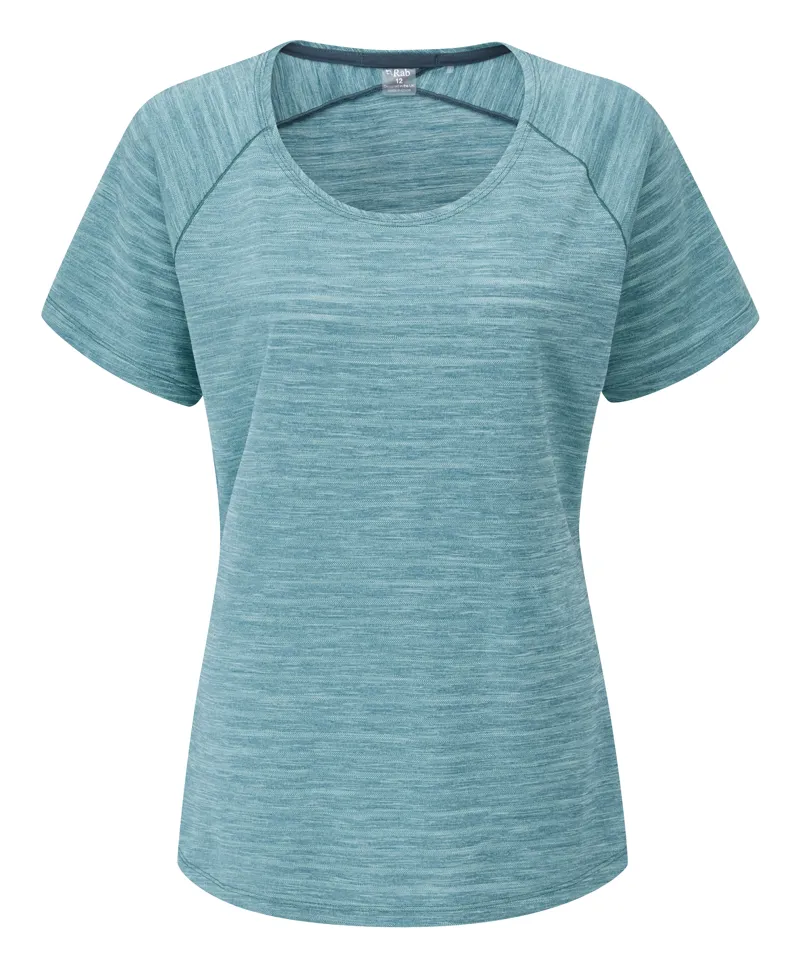 Rab Women's Wisp Tee in Meltwater Marl