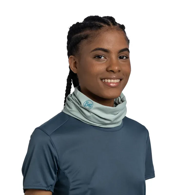 Buff CoolNet UV Neckwear in Solid Seagrove Green-2