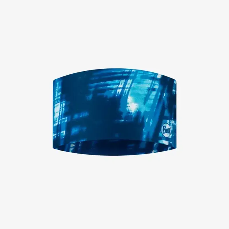 Buff CoolNet UV Wide Headband in Attel Blue