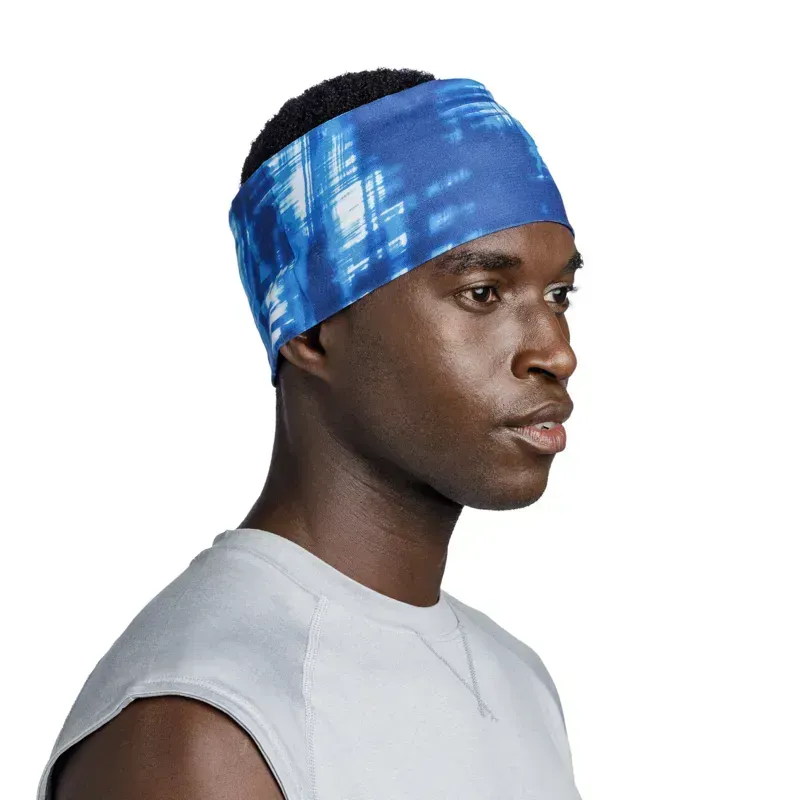 Buff CoolNet UV Wide Headband in Attel Blue-2