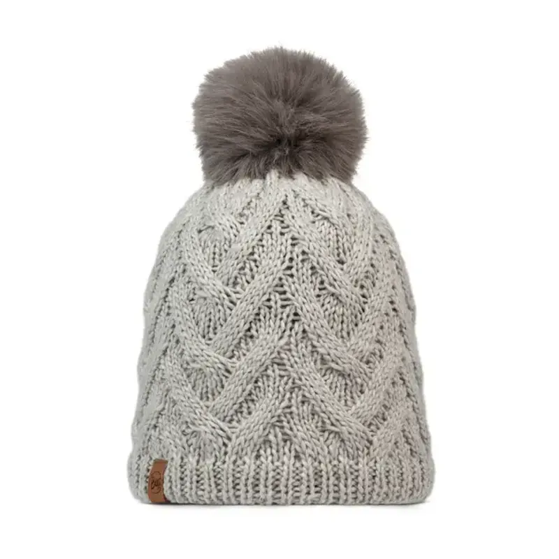 Buff Knitted And Fleece Band Beanie in Caryn Cru