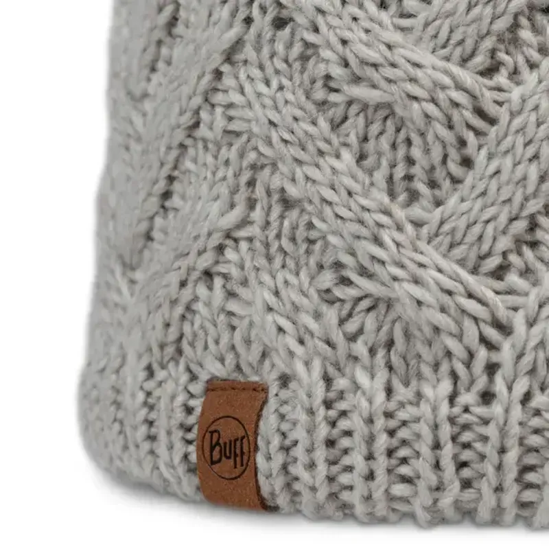 Buff Knitted And Fleece Band Beanie in Caryn Cru-1