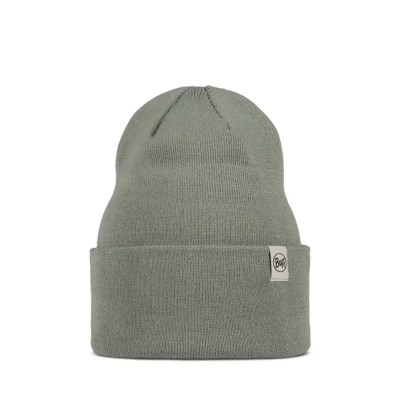 Buff Knitted Beanie in Lilon Opaline