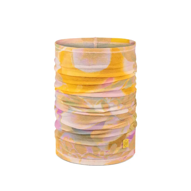 Buff Merino Lightweight Prints Neckwear in Esmerald Multi