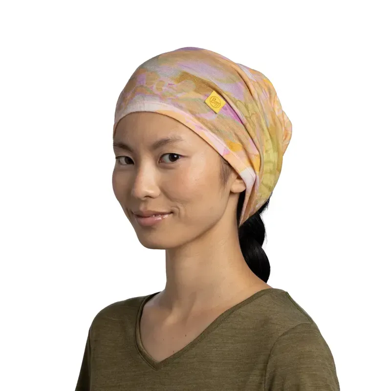 Buff Merino Lightweight Prints Neckwear in Esmerald Multi-3