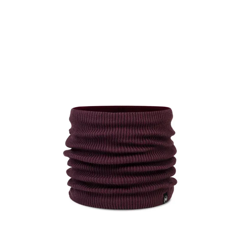 Buff Knitted And Polar Neck Warmer in Renvi Burgundy