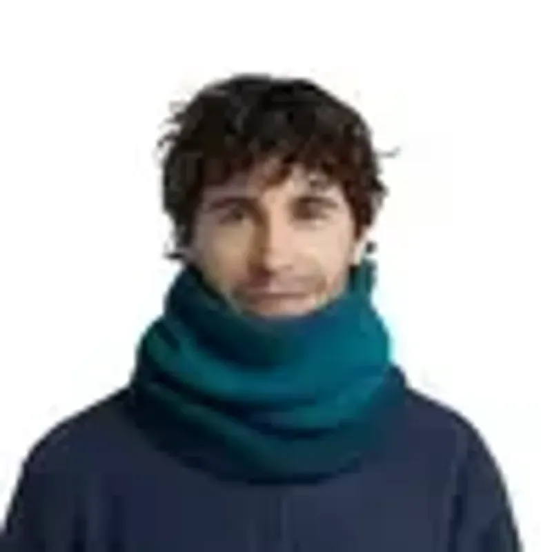 Buff Knitted and Polar Neck Warmer in Marin Blue Ink-2