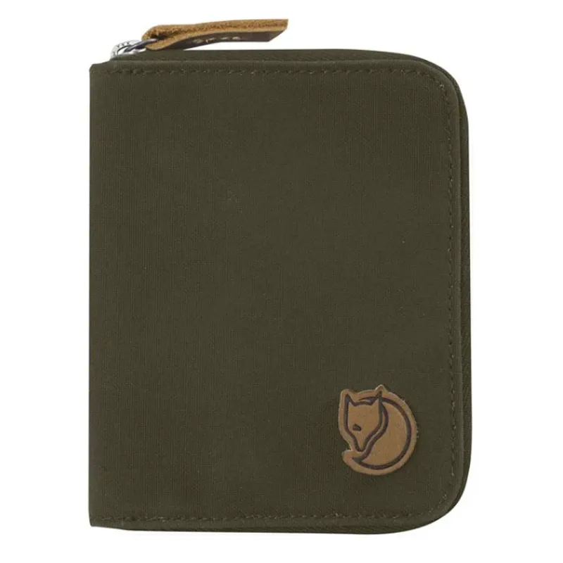 Fjallraven Zip Wallet in Dark Olive