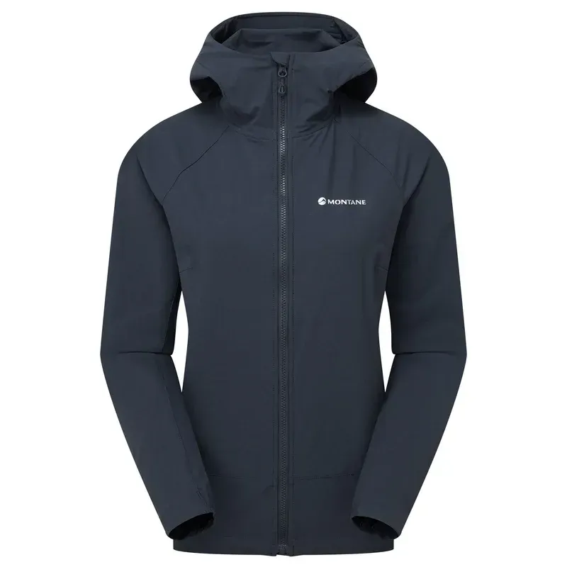 Montane Women's Tenacity Hooded Softshell Jacket In Eclipse Blue