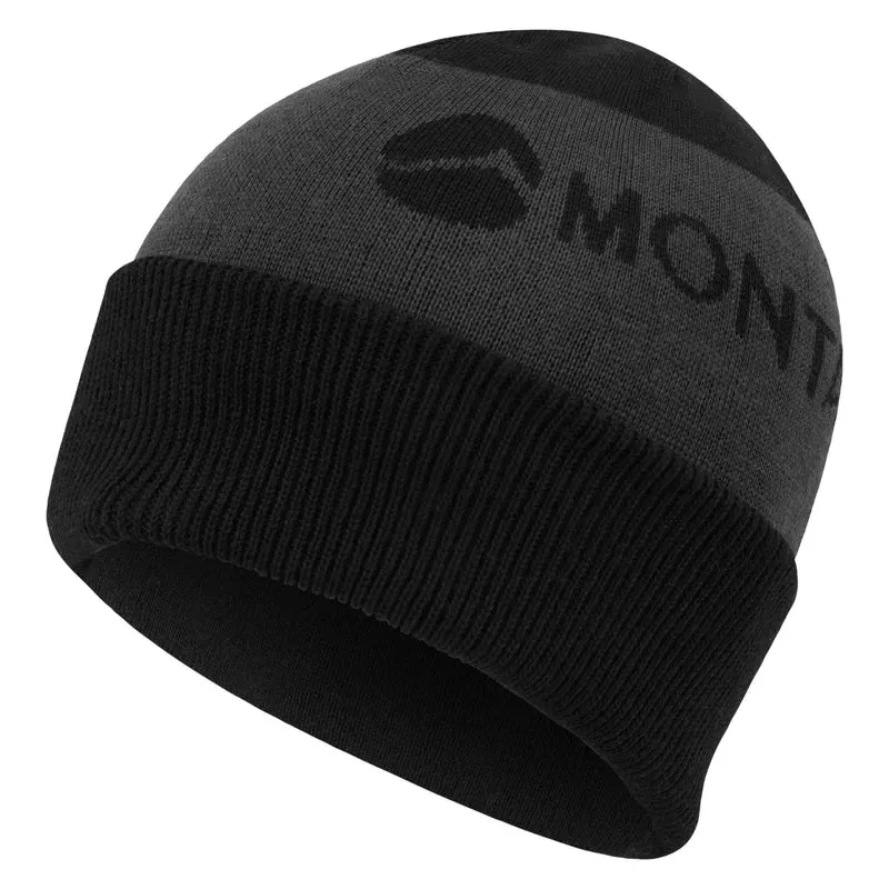 Montane One Size Logo Cuffed Beanie in Black