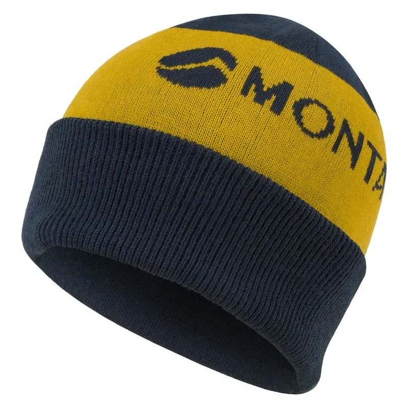 Montane One Size Logo Cuffed Beanie in Eclipse Blue