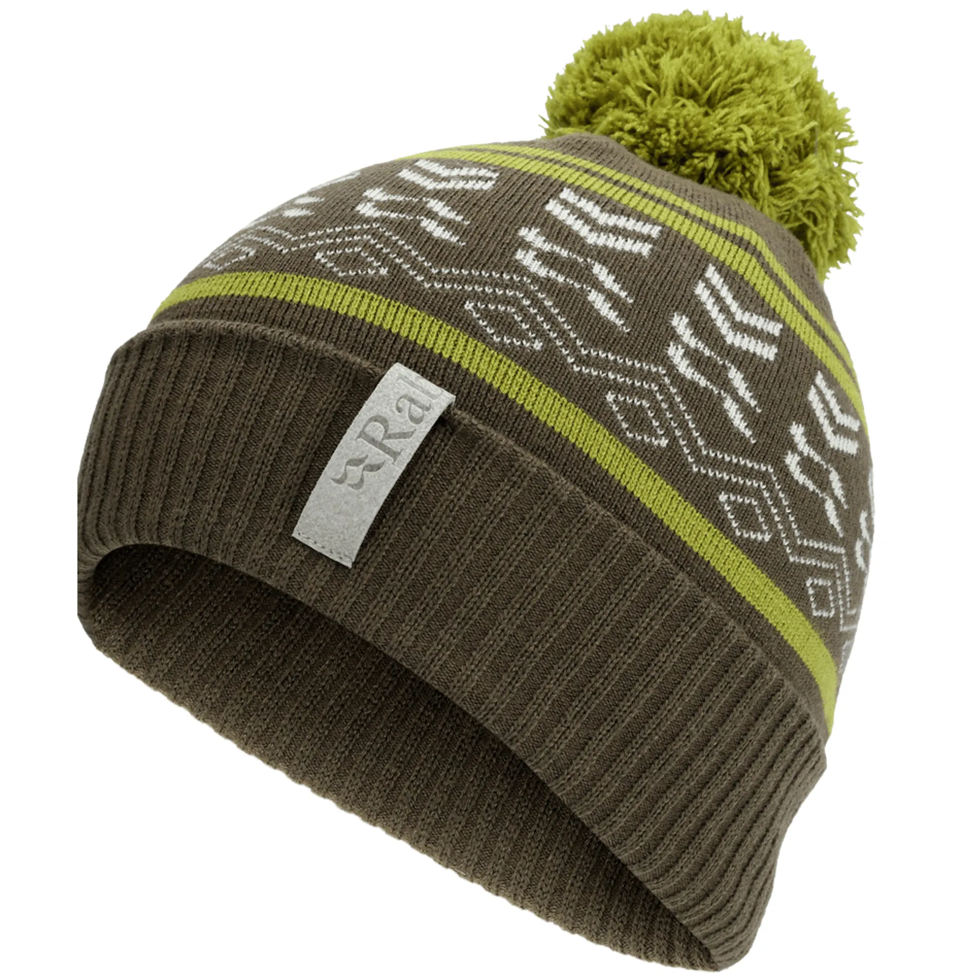 Rab New Winter Bobble Hat in Army/Aspen Green