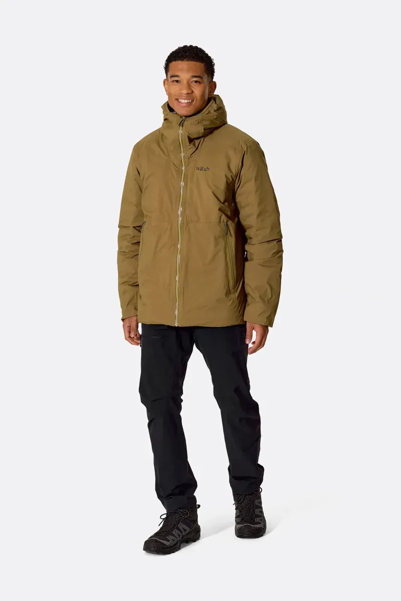 Rab Men's Microlight Shield Waterproof Down Jacket in Oak-4