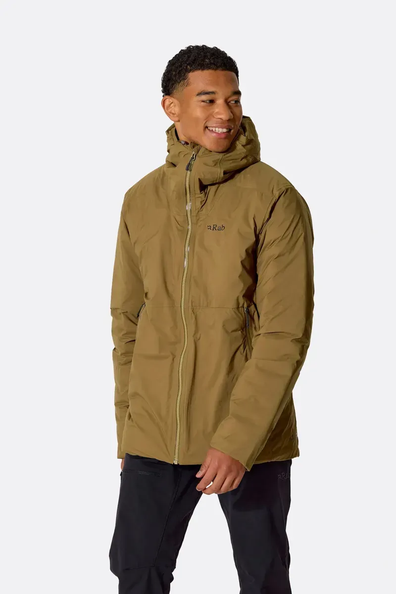 Rab Men's Microlight Shield Waterproof Down Jacket in Oak-3
