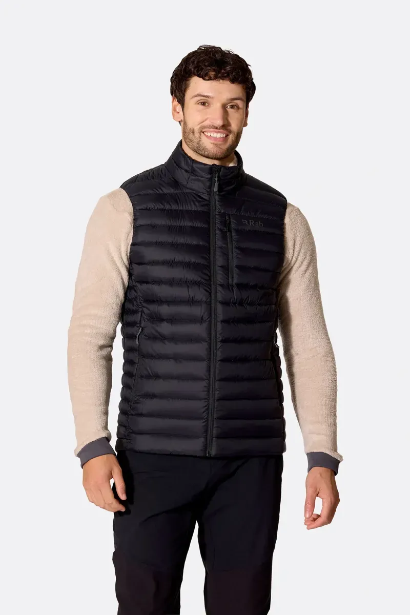 Rab Microlight Down Vest in Black-3