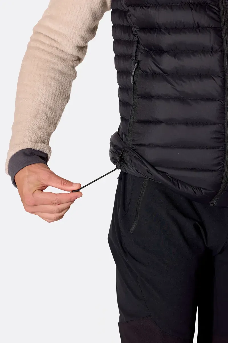 Rab Microlight Down Vest in Black-6