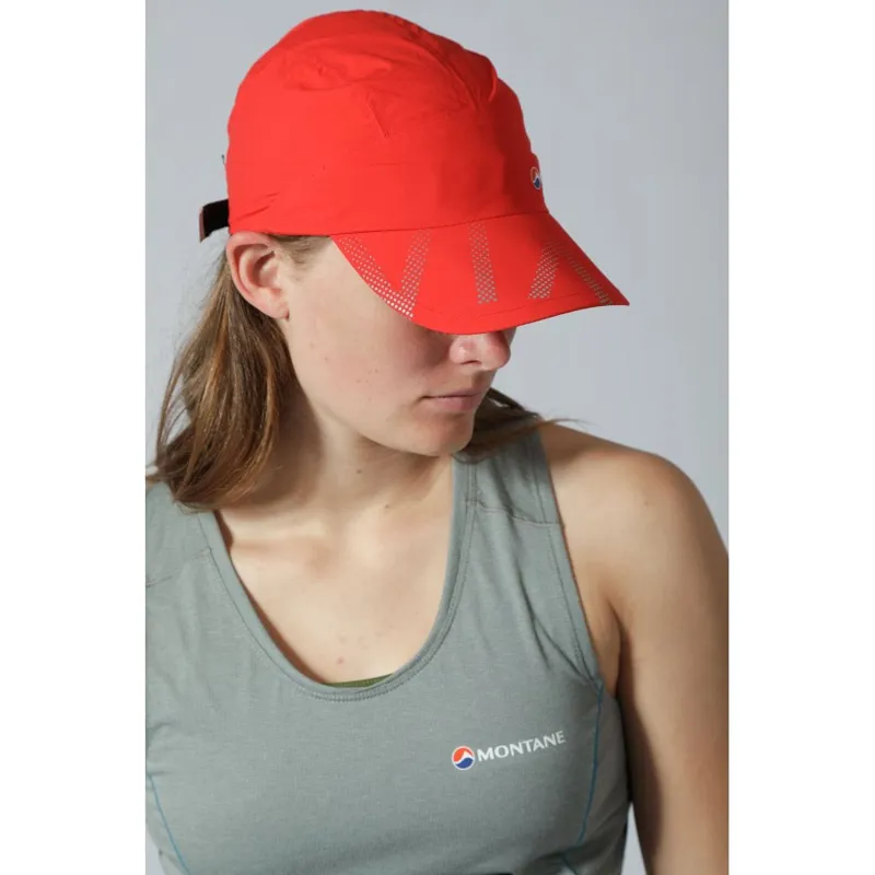 Montane Minimus Stretch Ultra Waterproof Cap in Flag Red-1