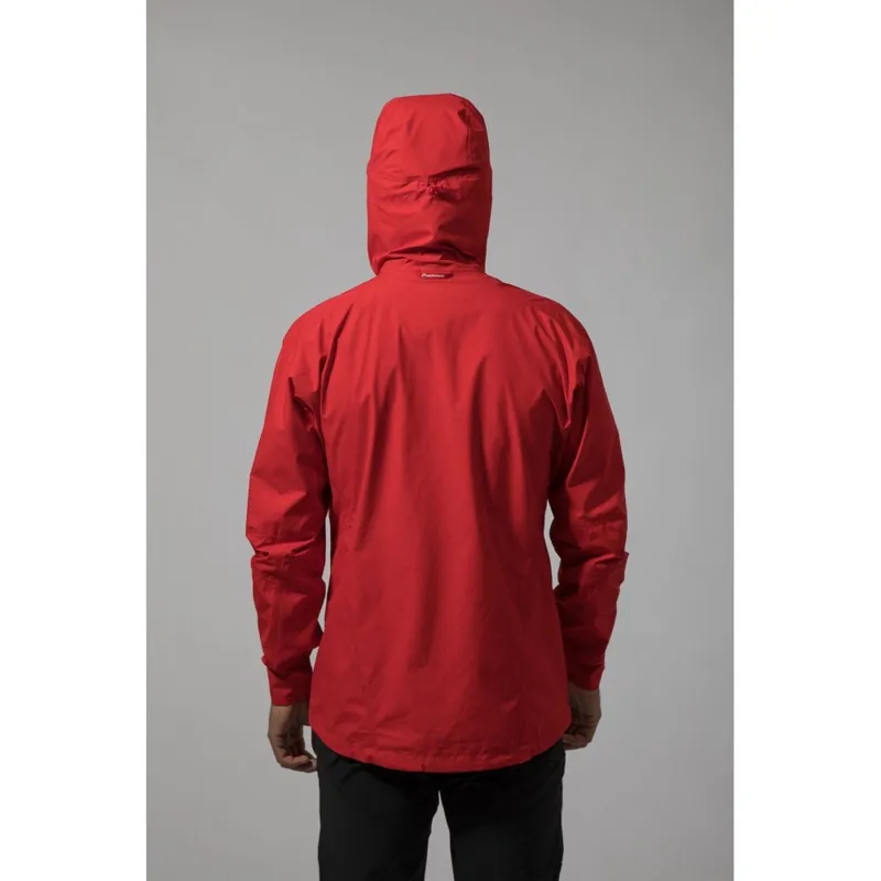 Montane Pac Plus Mens Waterproof Jacket in Alpine Red-7