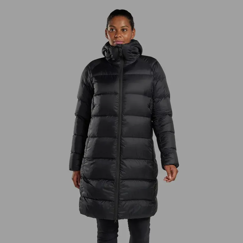 Montane Women's Polaron XT Hooded Down Jacket in Black-1