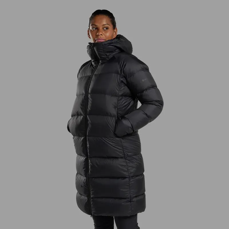 Montane Women's Polaron XT Hooded Down Jacket in Black-3