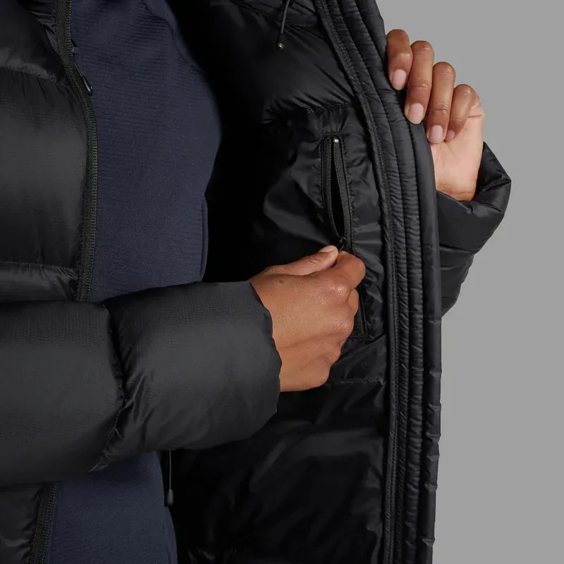 Montane Women's Polaron XT Hooded Down Jacket in Black-6