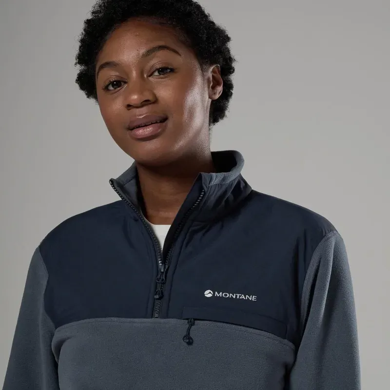 Montane Women's Roco Fleece Pull On in Dark Sky-4