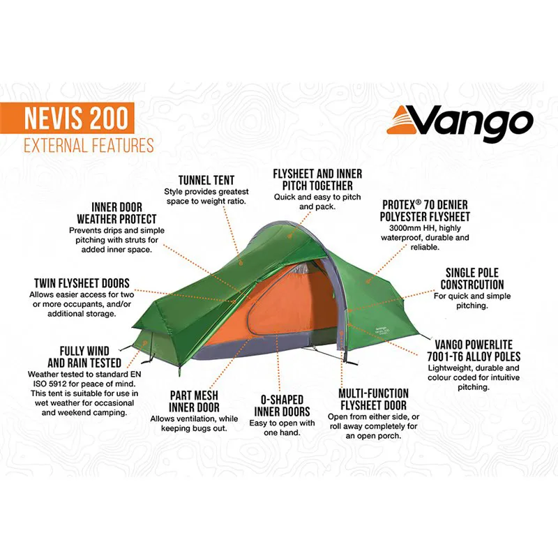 Vango Nevis 200 2 Man Tent-1