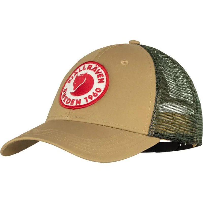 Fjallraven 1960 Logo Langtradarkeps Cap in Buckwheat Brown