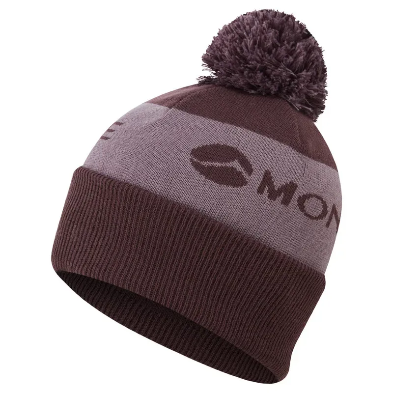 Montane Logo Cuffed Beanie in Dark Garnet
