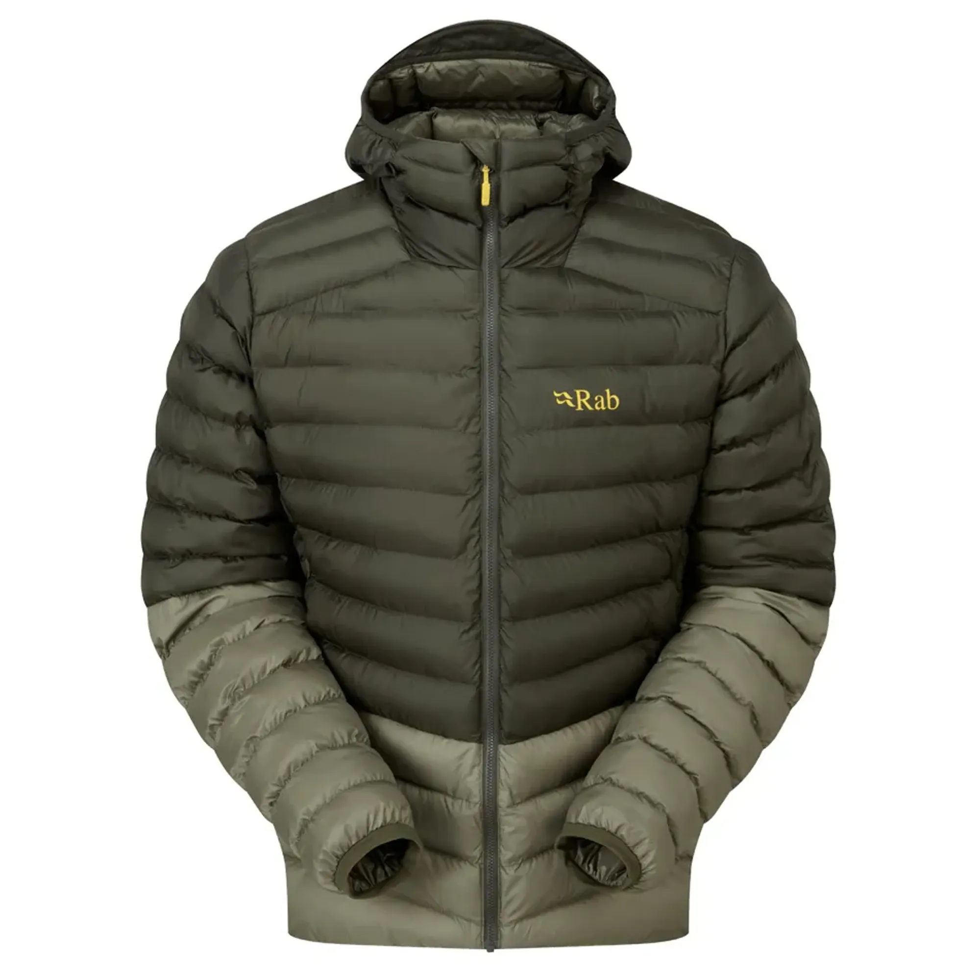 Rab Cirrus Alpine Jacket in Army/Light Khaki