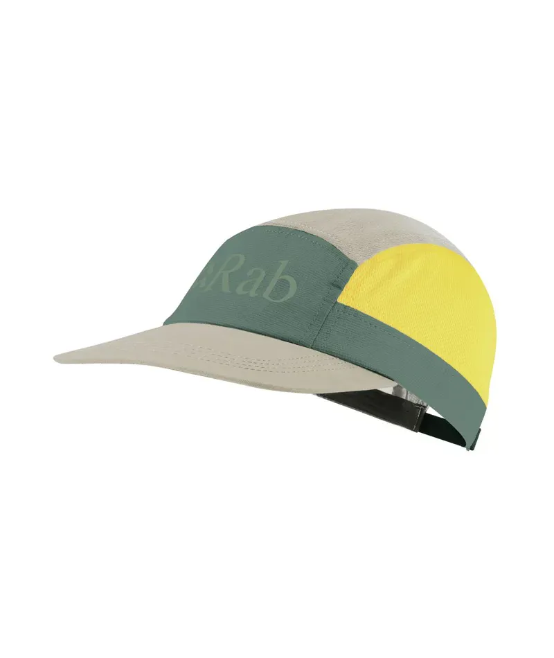 Rab Momentum 5 Panel Cap in Sage/Pebble/Pollen