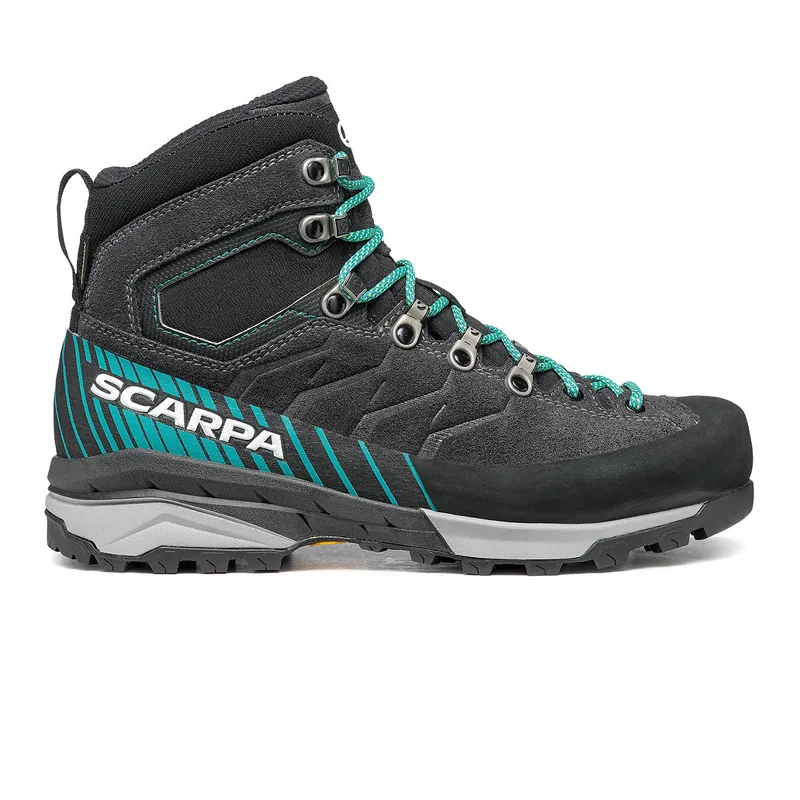 Scarpa Mescalito Trek GTX Ws Boots in Dark-Anthracite-Tropical Green