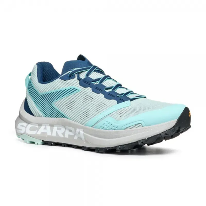 Scarpa Spin Planet Womens Running Shoes in Aqua-Nile Blue
