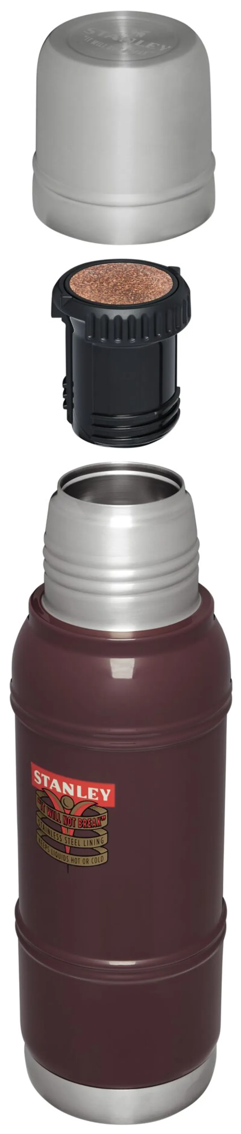 Milestone Thermal Bottle in 1940 Garnet Gloss-1