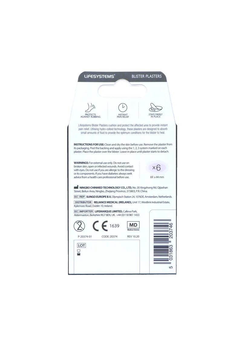 Lifesystems Blister Plasters Pack-1