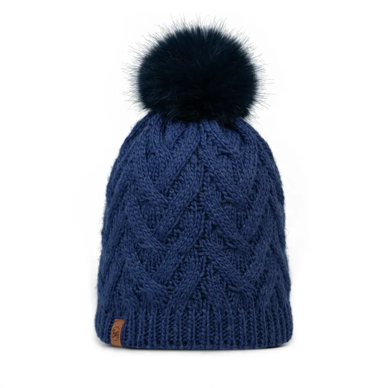 Buff Knit and Fleece Beanie Caryn Mid in Midnight