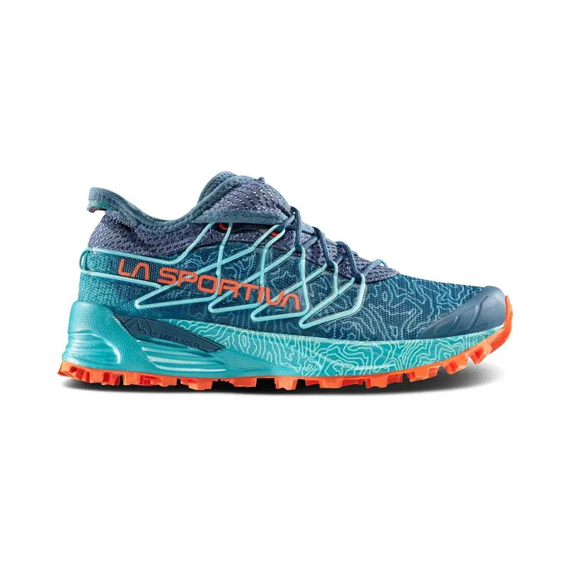 La Sportiva Mutant Women's Trail Running Shoe in Blue/Cherry