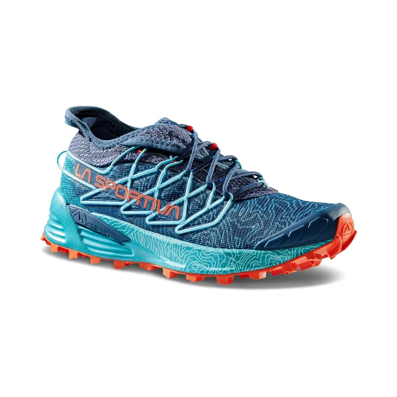 La Sportiva Mutant Women's Trail Running Shoe in Blue/Cherry-1