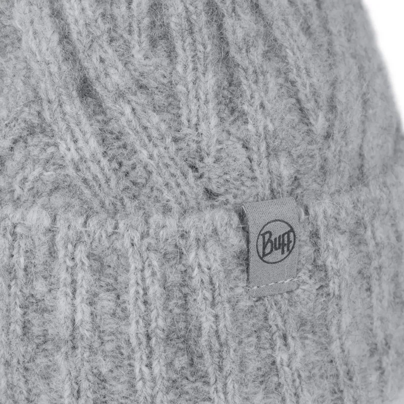 Buff Nerla Knit Beanie in Grey-1